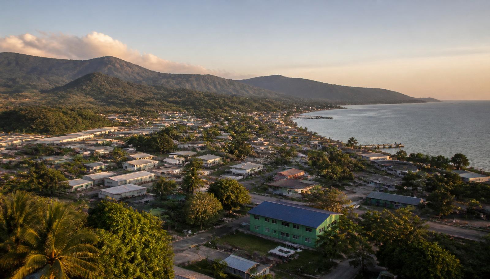 Wewak waterfront in Papua New Guinea